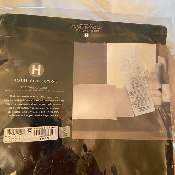 Queen Hotel Collection 800TC flat sheet - Picture 2 of 3